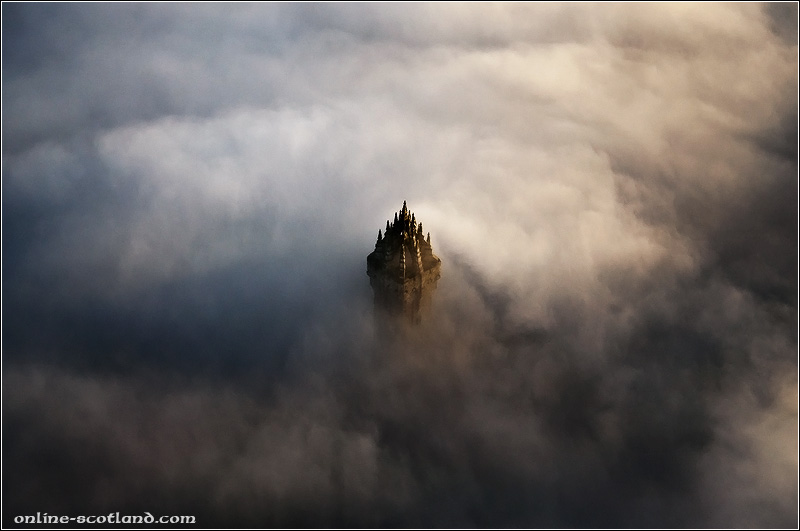 The Wallace Monument from the Air