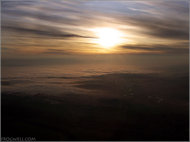 Heading home over Strathallan. Heading home over Strathallan.
