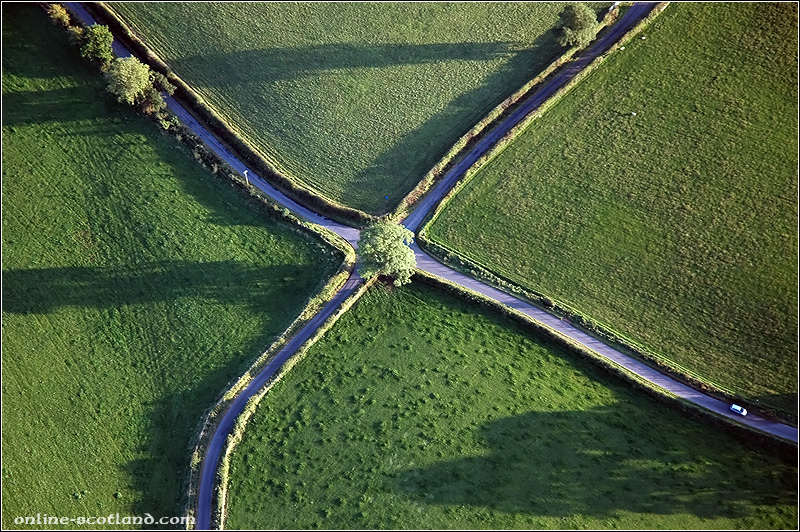 Dunblane Road from the Air