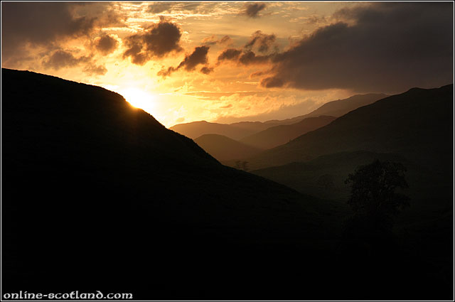 Glen Lednock Sunset